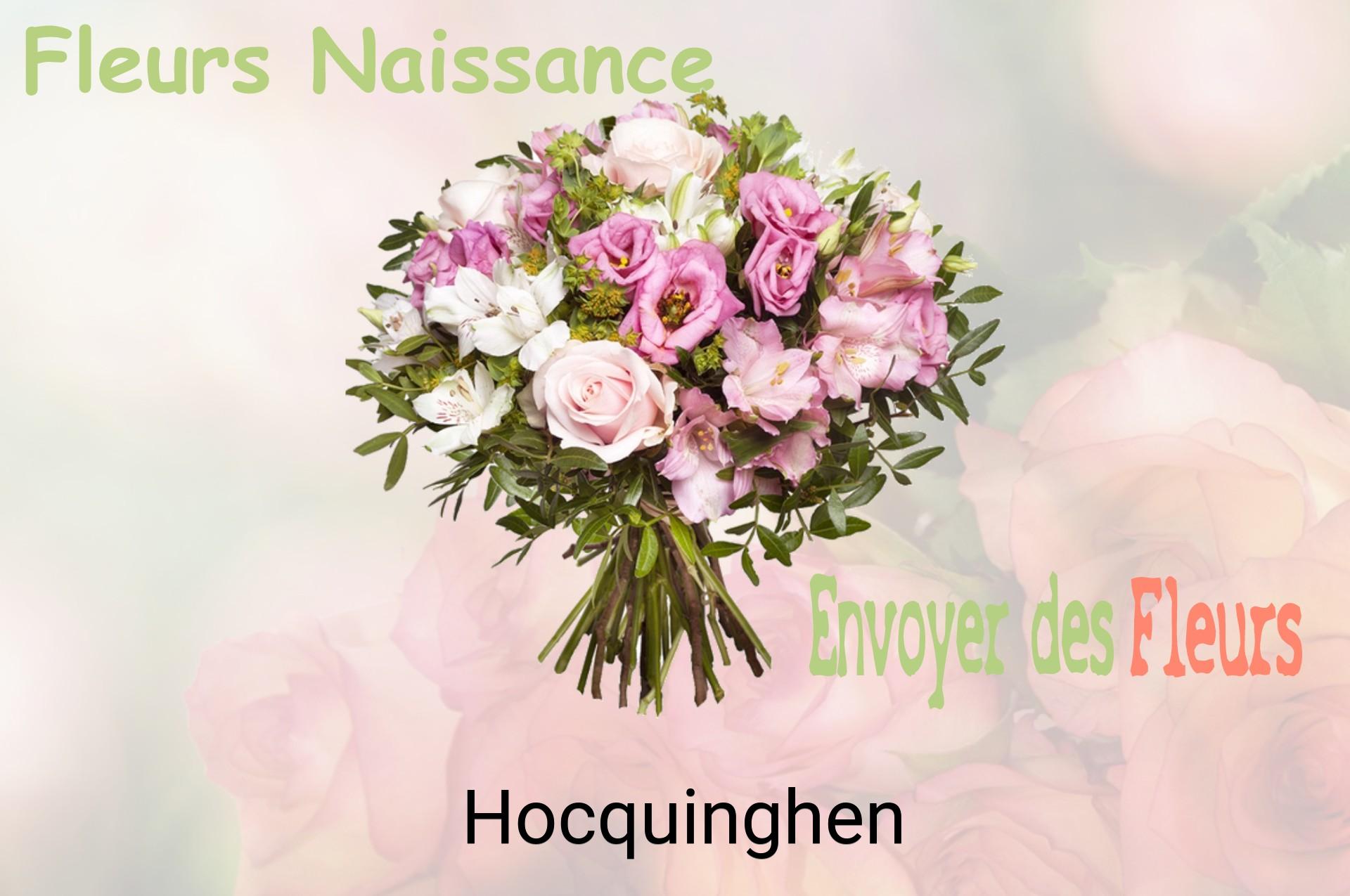 Bouquet de fleurs de naissance livré à Hocquinghen