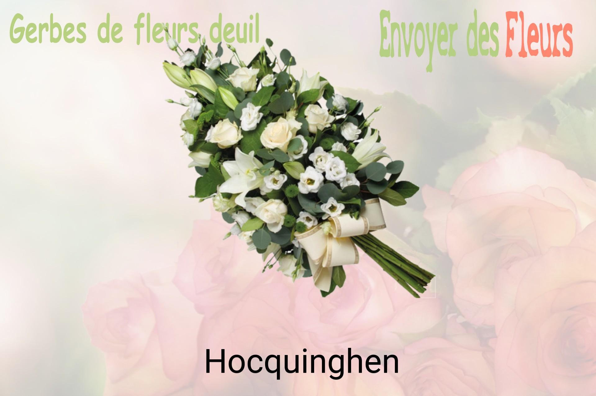 Gerbe de fleurs de deuil livrée à Hocquinghen